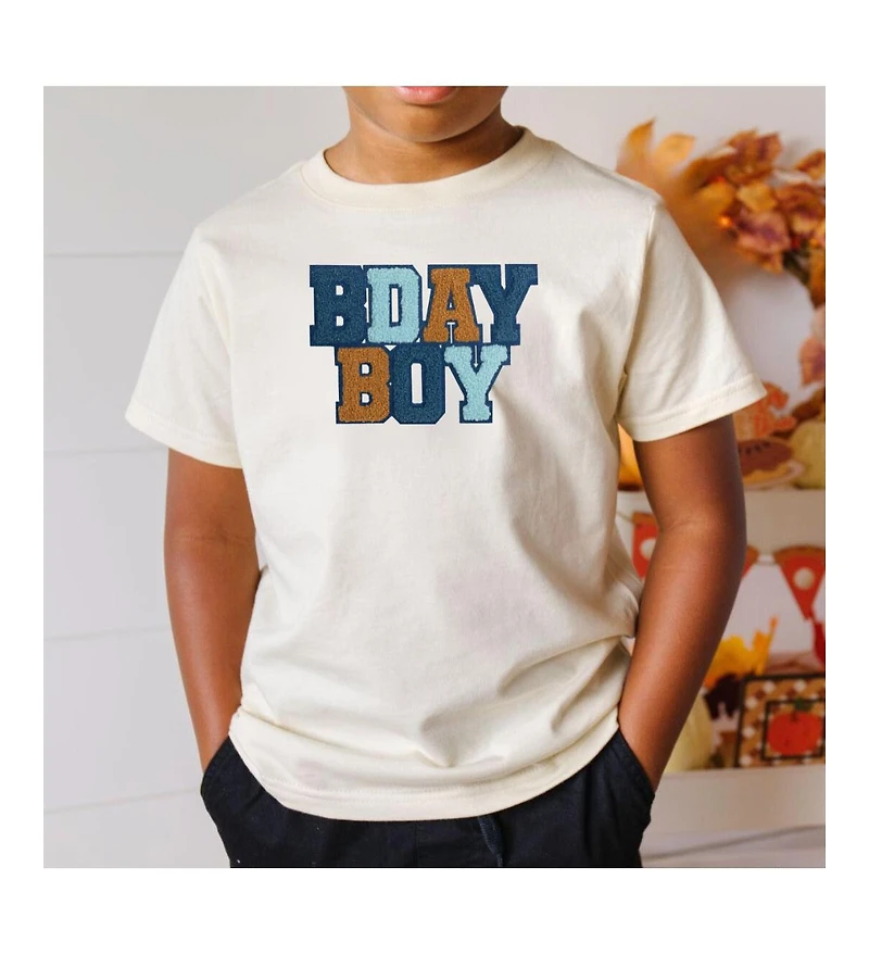 Sweet Wink Baby Boys Birthday Patch Short Sleeve T-Shirt