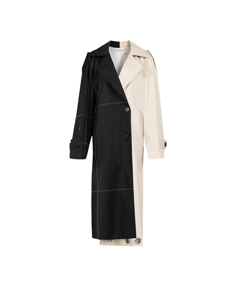 Pcfg Women's Free Heaven Multicolor Trenchcoat