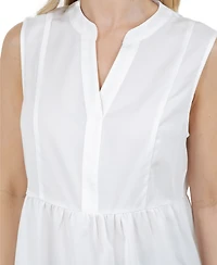 Fever Women's V-Neck Sleeveless Top