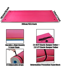Hallolure Rose Pink Water Floating Mat Foam Pad, 13x5FT Bouncy Tear-Resistant Xpe Foam