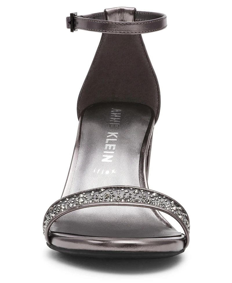Anne Klein Women's Kourtney Two Piece Block Heel Dress Sandals