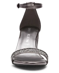 Anne Klein Women's Kourtney Two Piece Block Heel Dress Sandals