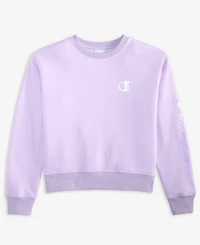 Champion Big Girls Pullover Crewneck Sweatshirt