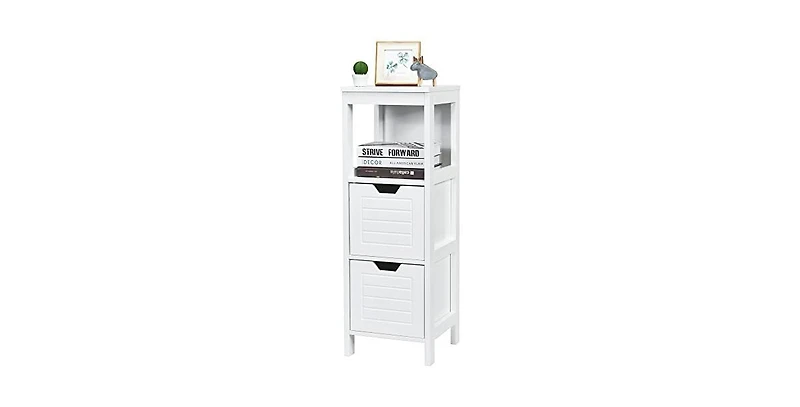 Bathroom Wooden Floor Cabinet Multifunction Storage Rack Stand Organizer