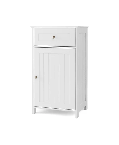 Bathroom Cabinet with Drawer Single Door with Adjustable Shelf
