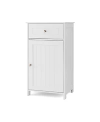 Bathroom Cabinet with Drawer Single Door with Adjustable Shelf