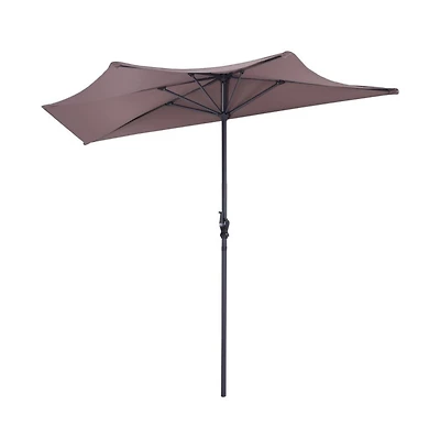 9 Feet Patio Bistro Half Round Umbrella without Weight Base