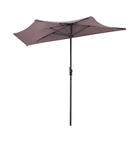 9 Feet Patio Bistro Half Round Umbrella without Weight Base