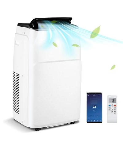 13000 Btu(Ashrae) Portable Air Conditioner with App and Heater