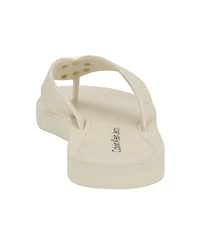 Calvin Klein Women's Jaimze Logo Thong Sandals