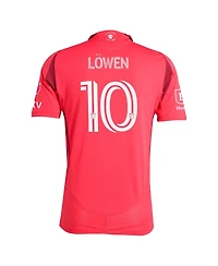 Adidas Men's Eduard Lowen Red St. Louis City Sc 2025 Forever Authentic Player Jersey