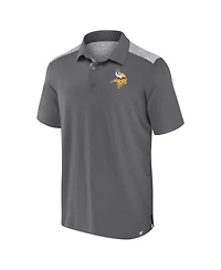 Fanatics Men's Gray Minnesota Vikings Long Shot Polo Shirt