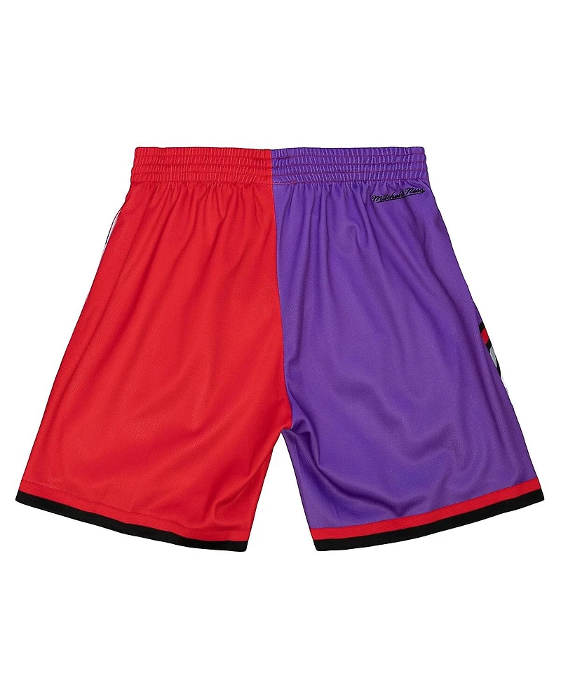 Mitchell & Ness Men's Purple Toronto Raptors Big Face 5.0 Fashion Shorts
