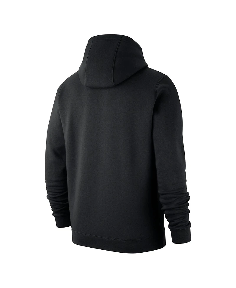 Nike Men's Black Tcu Horned Frogs Ranas Cornudas Baseball Club Fleece Pullover Hoodie