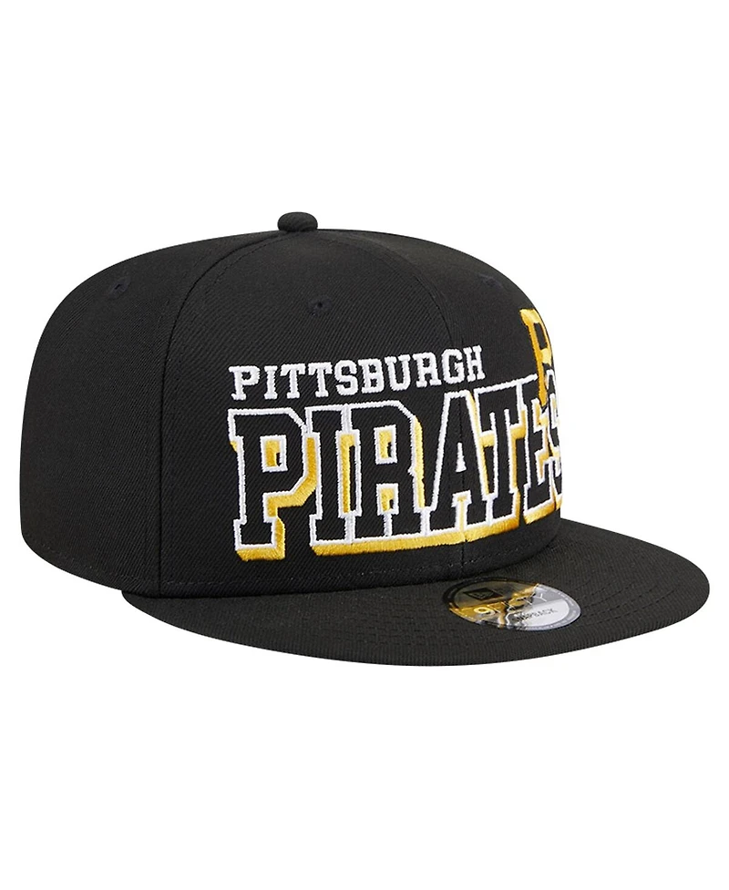 New Era Men's Black Pittsburgh Pirates Game Day Bold 9FIFTY Snapback Hat