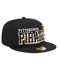 New Era Men's Black Pittsburgh Pirates Game Day Bold 9FIFTY Snapback Hat