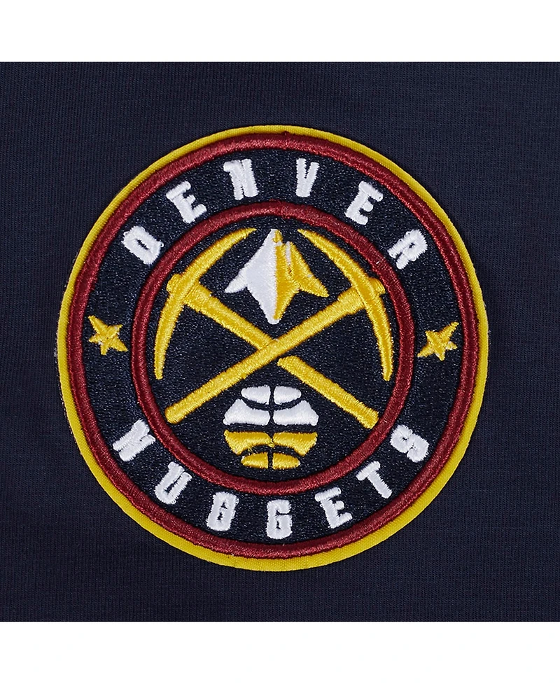 Pro Standard Women's Navy Denver Nuggets Jewels Boxy Cropped T-Shirt