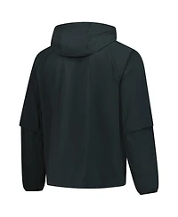 Nike Men's Dark Green Chelsea Tech Fleece Raglan Full-Zip Hoodie