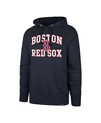 '47 Brand Men's Navy Boston Red Sox Big Tall Velocity Fleece Pullover Hoodie
