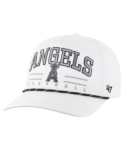 '47 Brand Men's White Los Angeles Angels Roscoe Speckle Hitch Adjustable Hat