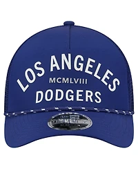 New Era Men's Royal Los Angeles Dodgers Minimalist 9FORTY A-Frame Adjustable Hat