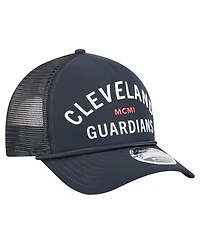 New Era Men's Navy Cleveland Guardians Minimalist 9FORTY A-Frame Adjustable Hat