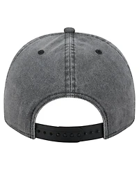 New Era Men's Charcoal Carolina Hurricanes Throwback Washed A-Frame Pre-Curved 9FIFTY Snapback Hat