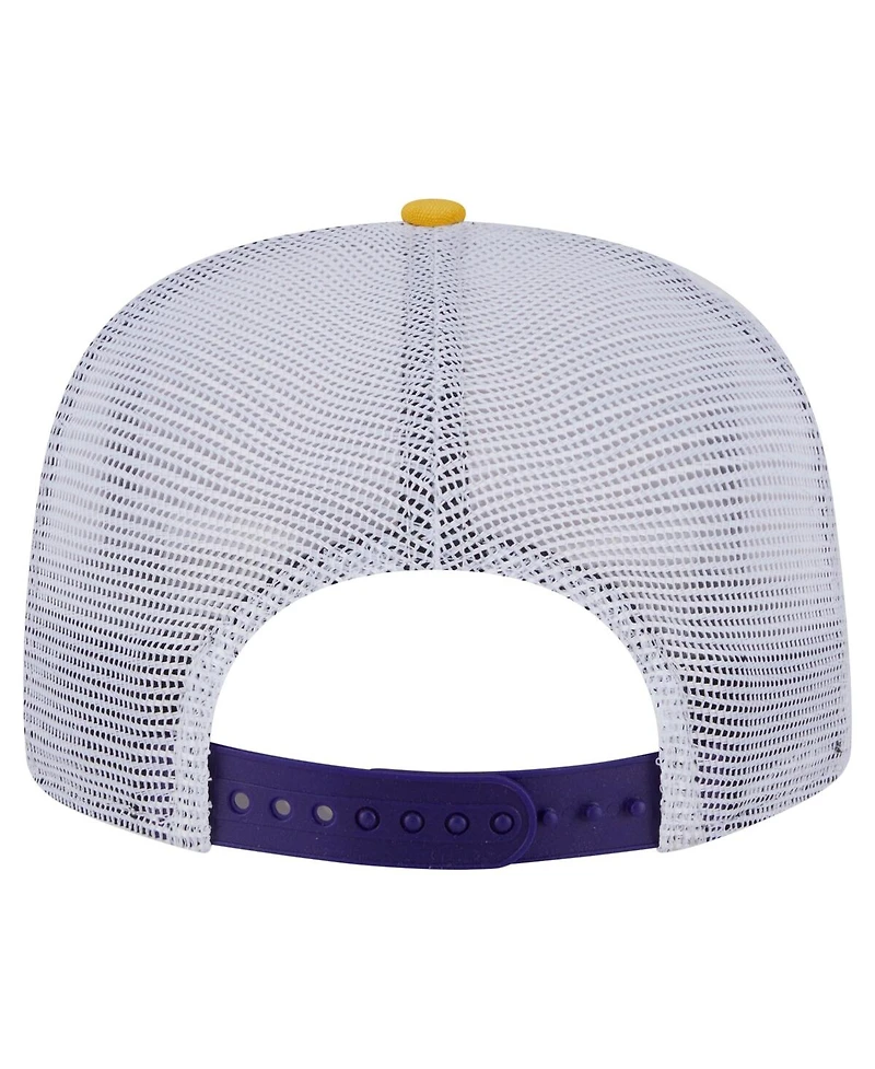 New Era Men's Gold/Purple Minnesota Vikings Throwback Dye Golfer Snapback Hat