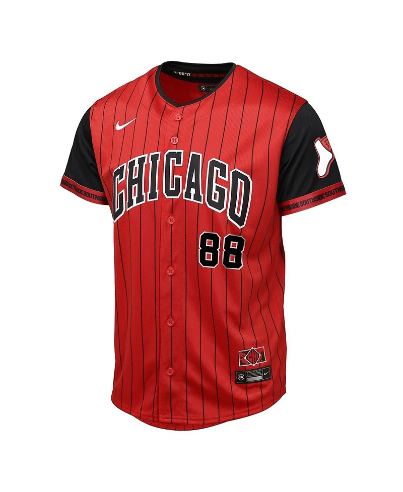 Outerstuff Big Boys and Girls Luis Robert Jr. Red/Black Chicago White Sox 2025 City Connect Limited Player Jersey