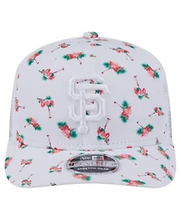 New Era Men's White San Francisco Giants Flamingo Mesh Back 9SEVENTY Stretch-Snap Hat