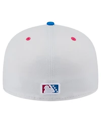 New Era Men's White/Blue Midland Rockhounds Copa de la Diversion 59FIFTY Fitted Hat