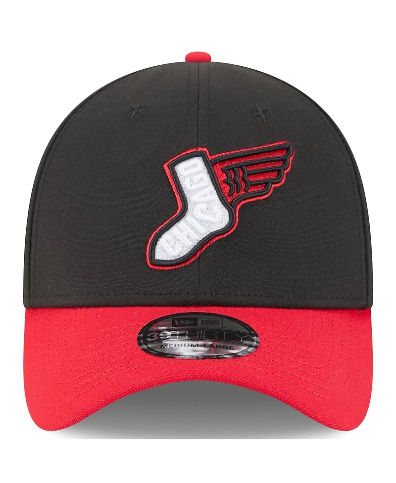New Era Men's Black/Red Chicago White Sox 2025 City Connect Alternate 39THIRTY Flex Hat