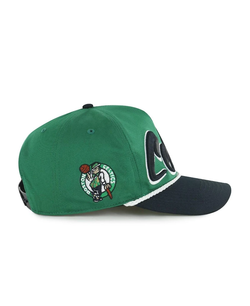 '47 Brand Men's Kelly Green/Black Boston Celtics Drop Shadow Rope Hitch Adjustable Hat
