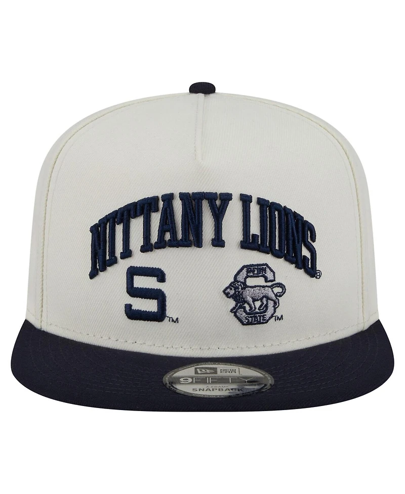 New Era Men's White Penn State Nittany Lions Collegiate 9FIFTY A-Frame Snapback Hat