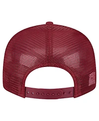New Era Men's Garnet Florida State Seminoles Split Panel 9FIFTY Snapback Trucker Hat