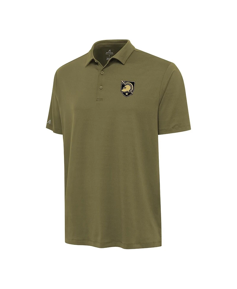 Antigua Men's Olive Army Black Knights Reprocess Polo Shirt