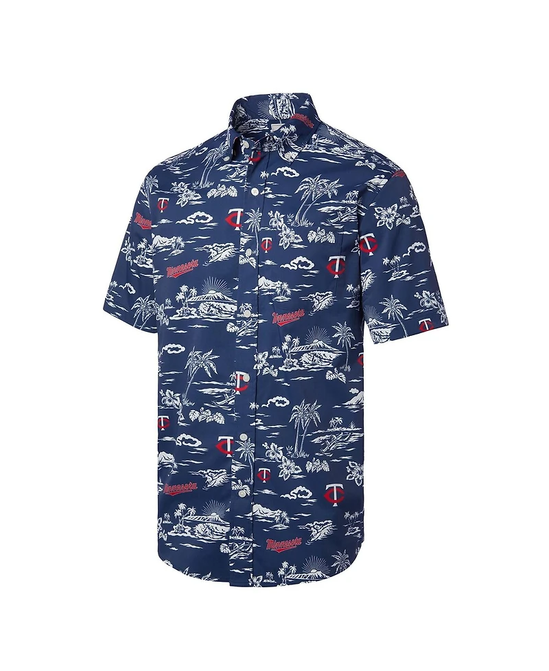 Reyn Spooner Men's Navy Minnesota Twins Kekai Performance Button-Down Shirt