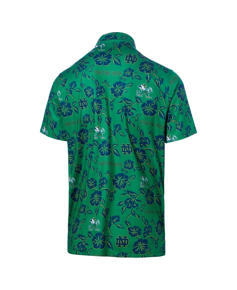 Reyn Spooner Men's Green Notre Dame Fighting Irish Performance Polo Shirt