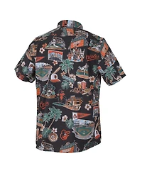 Reyn Spooner Men's Black Baltimore Orioles Scenic Tri-Blend Button-Down Shirt