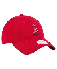 New Era Women's Red Los Angeles Angels Preppy Team 9TWENTY Adjustable Hat
