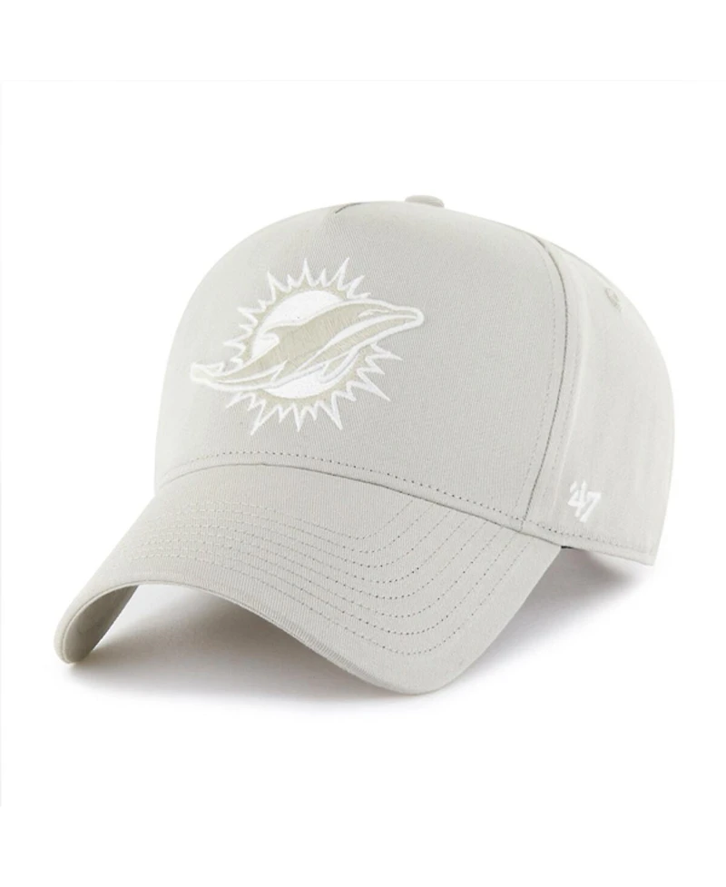 '47 Brand Men's Cream Miami Dolphins Foundation Offside Adjustable Hat