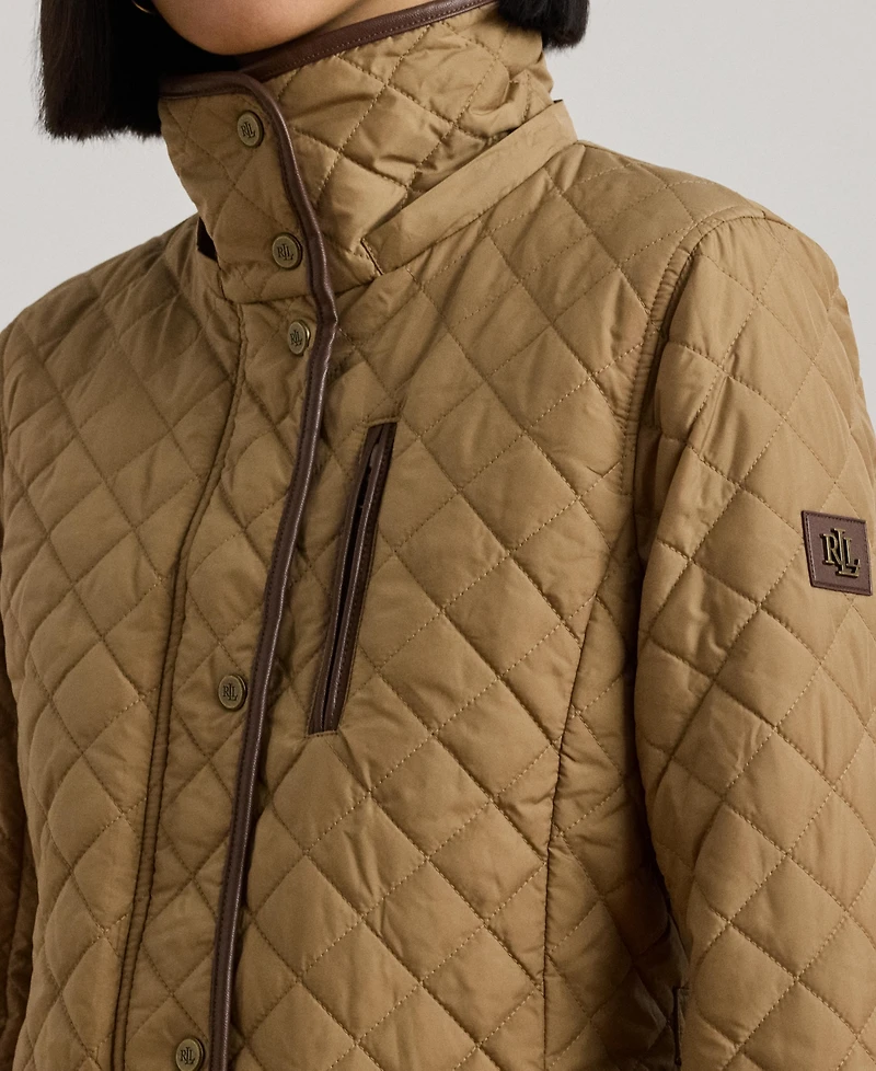 Lauren Ralph Women's Hooded Quilted Coat