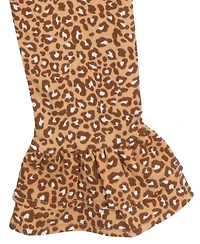 Rare Editions Baby Girls 2-Piece Fall Treat Top and Cheetah Leggings Set