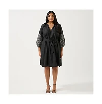 Estelle Cala Embroidered Mini Dress