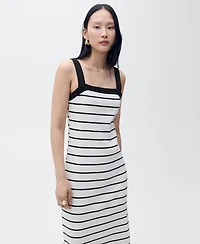 Mango Women's Striped Midi Dress