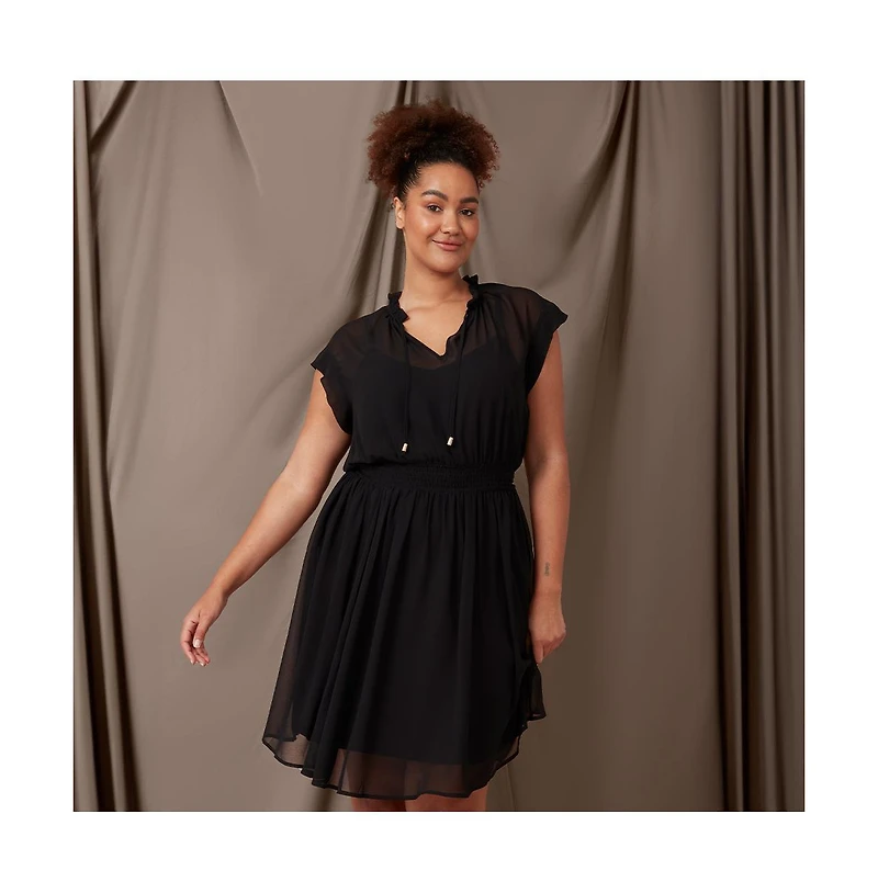 Estelle Utah Chiffon Mini Dress