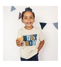 Sweet Wink Big Boys Birthday Patch Short Sleeve T-Shirt