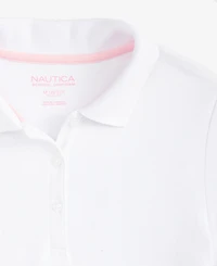Nautica Big Girls Short Sleeve Interlock Polo Shirt