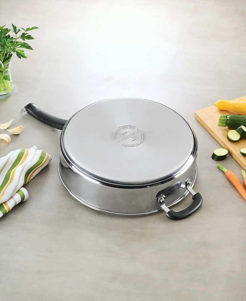 Farberware Brilliance 6-Qt. Stainless Steel Saute Pan & Lid