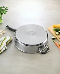 Farberware Brilliance 6-Qt. Stainless Steel Saute Pan & Lid